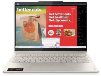 LENOVO Laptop Yoga 7 2-in-1 14AKP10 14'' 2.8K OLED/Ryzen AI 7-350/32GB/1TB/AMD Radeon Graphics/Win 11 Home/3Y Premium/Seashell