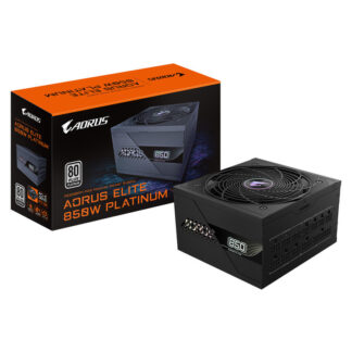 GIGABYTE Power Supply AORUS ELITE P850W Fully Modular 80+Plus Platinum 100% Japanese Capacitors, PCIe Gen 5.0 graphics card support
