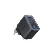 Anker Wall Charger Nano 70W, 2xUSB-C, 1xUSBA, Foldable Plug, Black Grey