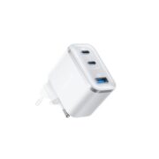 Anker Wall Charger Nano 70W, 2xUSB-C, 1xUSBA, Foldable Plug, White