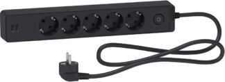 APC Socket ST945U1B, 5 Outlets ,USB Type, 1.5m Cable, Anthracite