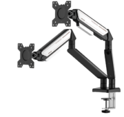ANDA SEAT Monitor ARM / Stand A6D-2S Black White Dual, Weight Capacity (per Screen): 2-9kg