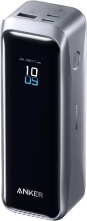Anker Powerbank Prime 20k mAh,220W max power,2xUSB-C, 1xUSB-A, Black