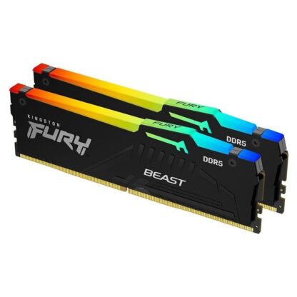 KINGSTON Memory KF556C40BBAK2-128 FURY Beast Black RGB DDR5, 5600MT/s, 128GB,KIT OF 2