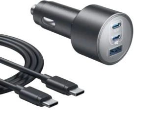 ANKER CAR CHARGER 3 PORT 167,5W WITH 1m CABLE