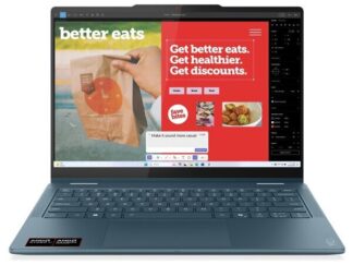 LENOVO Laptop Yoga 7 2-in-1 14AKP10 14'' 2.8K OLED/Ryzen AI 7-350/32GB/1TB/AMD Radeon Graphics/Win 11 Home/3Y Premium/Tidal Teal