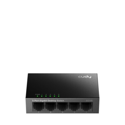 CUDY Switch GS105 5-Port Gigabit Unmanaged Metal