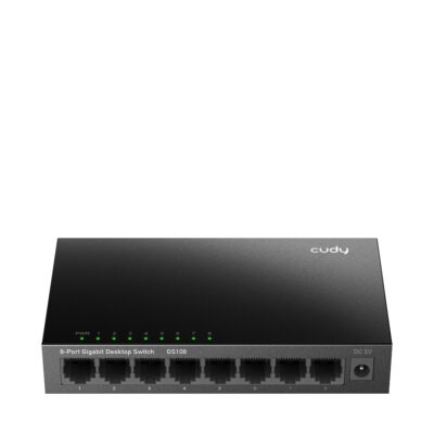 CUDY Switch GS108 8-Port Gigabit Unmanaged Metal