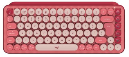 LΟGITECH Pop Keys Wireless Mechanical Emoji Keyboard Heartbreaker