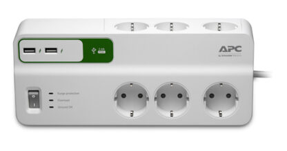 APC Essential SurgeArrest PM6U-GR 6Οutlet with USB Charger