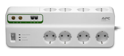 APC Essential SurgeArrest PMF83VT-GR 8Οutlet with Phone & Coax Cable Protection