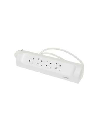 Legrand SurgeArrest 4 Outlets 1m Cable Corner White