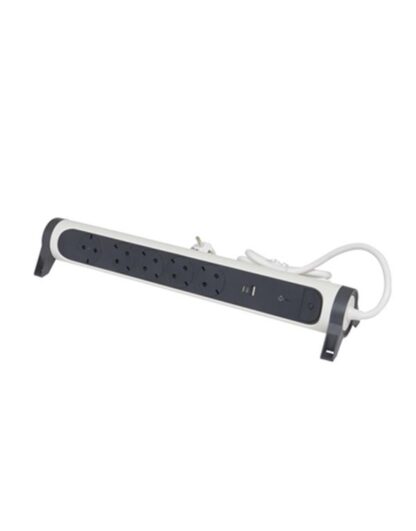 Legrand SurgeArrest 5 Outlets 1.5m Cable SPD White/Grey Rotating