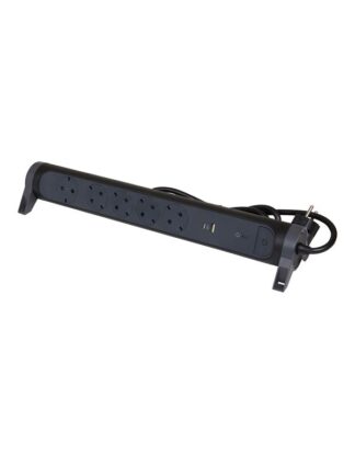 Legrand SurgeArrest 5 Outlets 1.5m Cable SPD Black/Grey Rotating