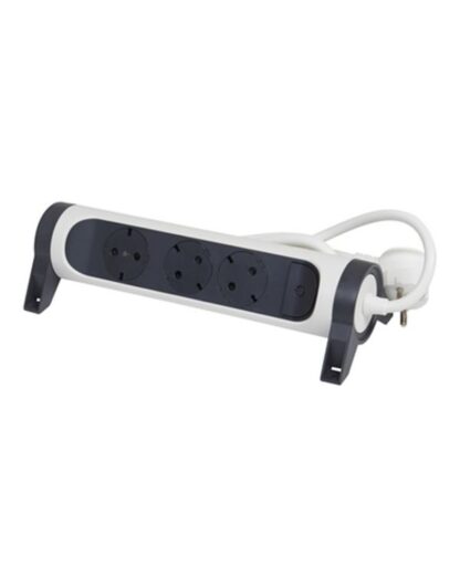 Legrand SurgeArrest 3 Outlets 3m Cable White/Grey Rotating