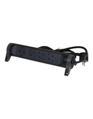 Legrand SurgeArrest 4 Outlets 3m Cable Black/Grey Rotating