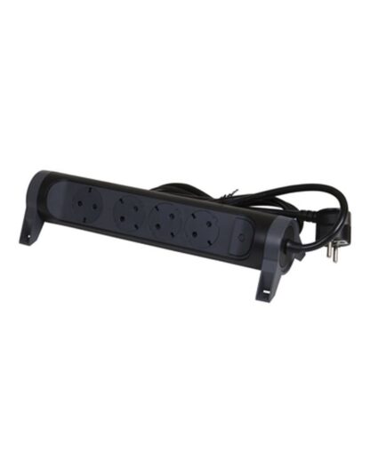 Legrand SurgeArrest 4 Outlets 3m Cable Black/Grey Rotating