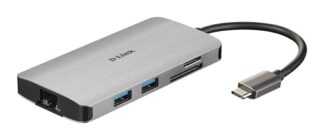 D-LINK DUB-M810 8-IN-1 USB-C HUB HDMI,RJ45,CARD,PD