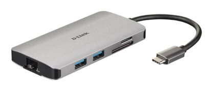 D-LINK DUB-M810 8-IN-1 USB-C HUB HDMI,RJ45,CARD,PD