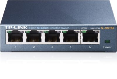 TP-LINK Switch TL-SG105, 5 port, 10/100/1000 Mbps, Steel Case