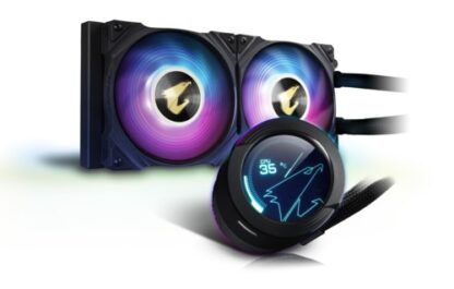 GIGABYTE CPU Cooler AORUS WATERFORCE X 240 Liquid Cooler ARGB LCD 2x 120mm