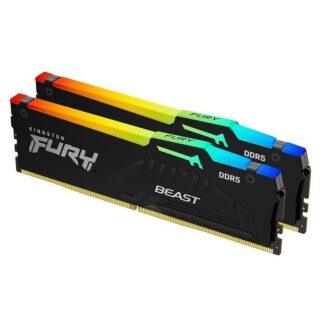 KINGSTON Memory KF568C34BBEAK2-32 FURY BEAST DDR5, 6800MT/s, Black RGB, 32GB, KIT