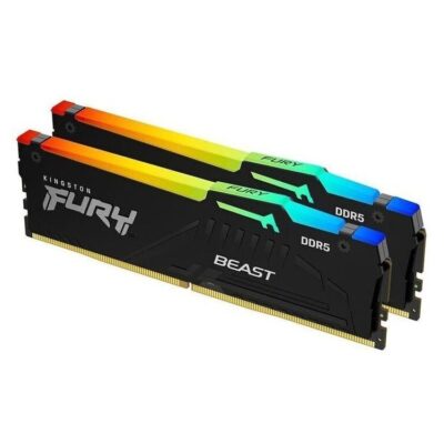 KINGSTON Memory KF560C36BBE2AK2-32 FURY Beast Black RGB DDR5, 6000MT/s, 32GB KIT OF 2 EXPO